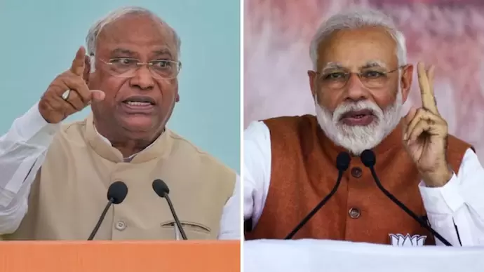 مودی کے دراندازی والے بیان پر کھرگے کا سخت ردعمل، اپوزیشن کو نشانہ بنانے کا الزام