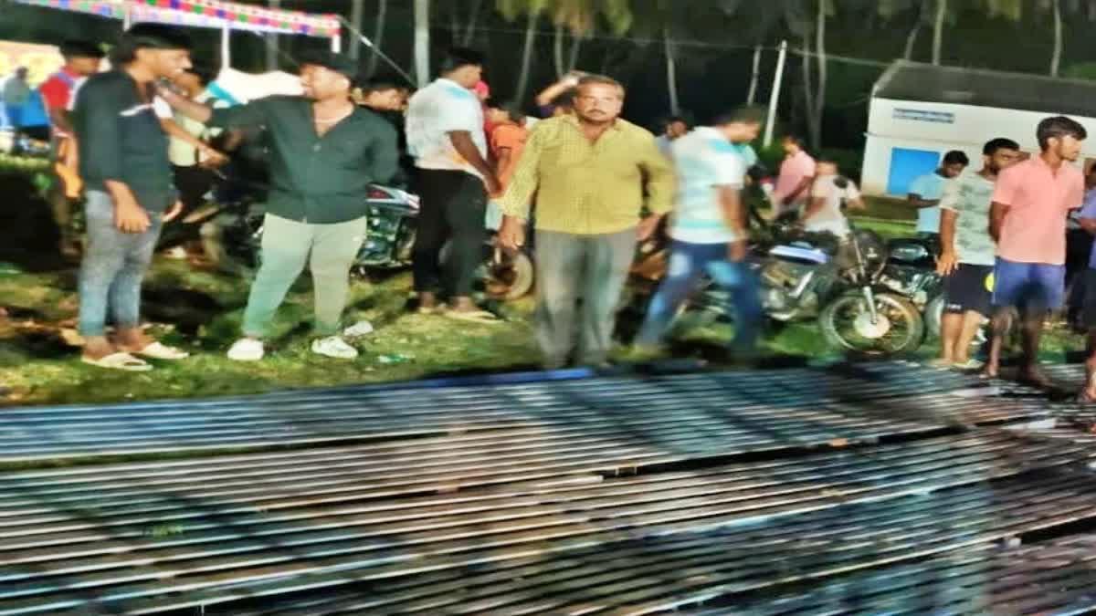 منڈیا میں کبڈی ٹورنامنٹ کے دوران گیلری ٹوٹ گئی - ایک ہلاک - 13 زخمی