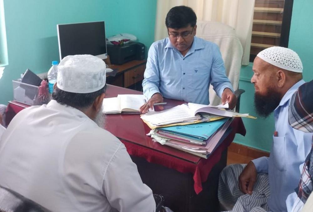 منکی کے عوام کو درپیش مسائل کے حل کے لئے جماعت المسلمین منکی وفد کی پنچایت چیف افسرسے ملاقات